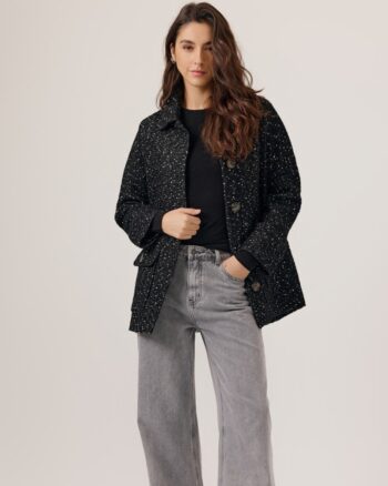 ABRIGO FILOMENA NOIR ARTLOVE