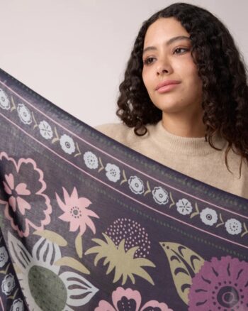 BUFANDA BLOOM BLEU MARADJI
