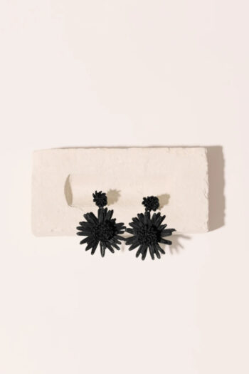 PENDIENTES FLORA NOIR MARADJI