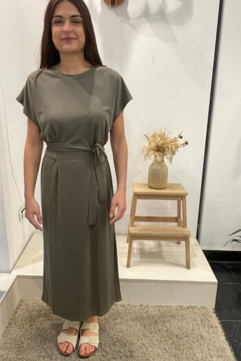 VESTIDO KARLA KAKI RUE MAZARINE