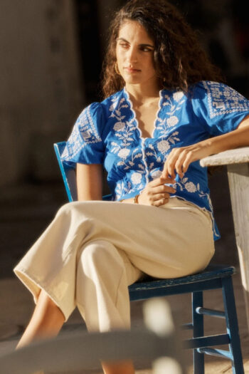 BLUSA TROUVILLE BLEU PETITE MENDIGOTE