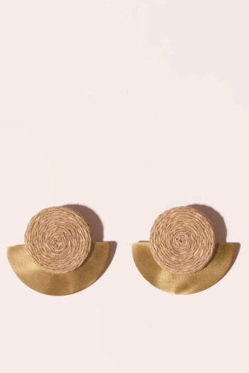 PENDIENTES FARAH BEIGE MARADJI