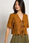 BLUSA EMILIA BROWN SEE U SOON