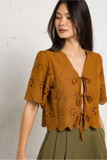 BLUSA EMILIA BROWN SEE U SOON
